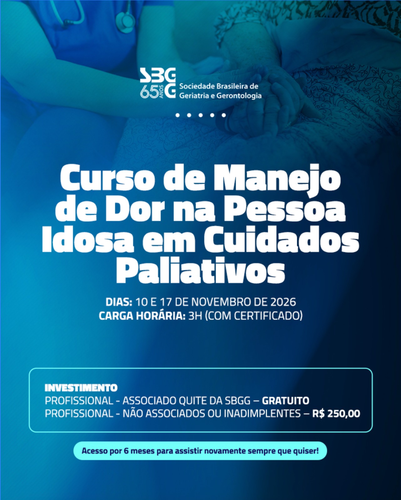 Curso de Manejo de Dor na Pessoa Idosa em Cuidados Paliativos